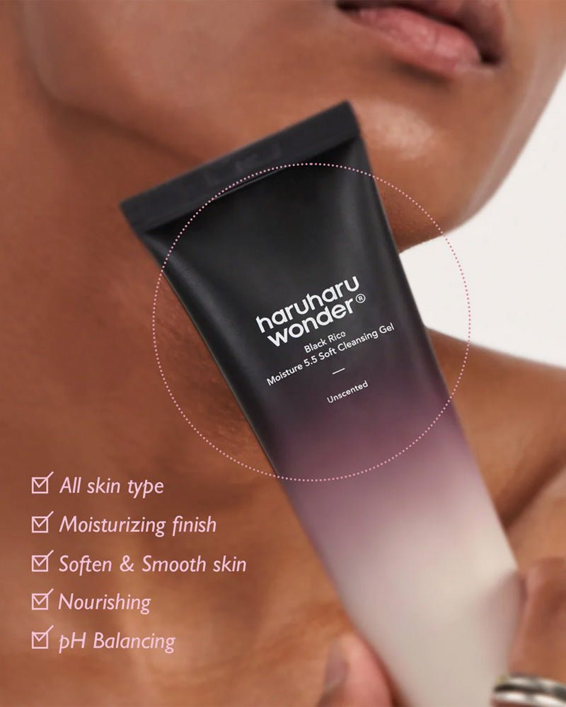 haruharu wonder Black Rice Moisture 5.5 Soft Cleansing Gel – Image 4